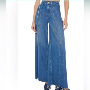 ✨MOTHER (EUC) Snacks The Lunch Line Sneak High Rise Wide Leg Jeans Size 28✨